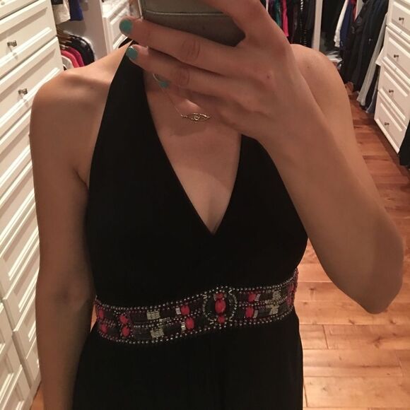 WHBM Jersey halter embellished dress - Picture 6 of 10